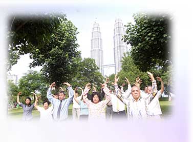 Practice in Taman KLCC.